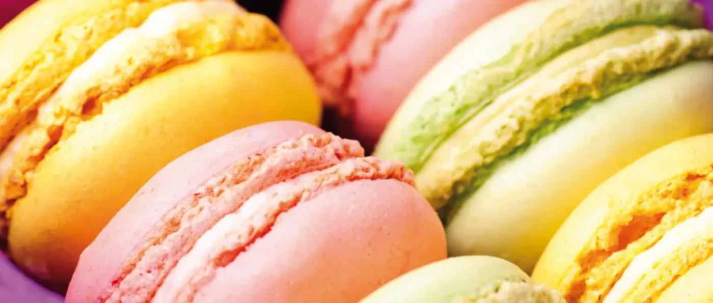 Assortiment de macarons aux fruits